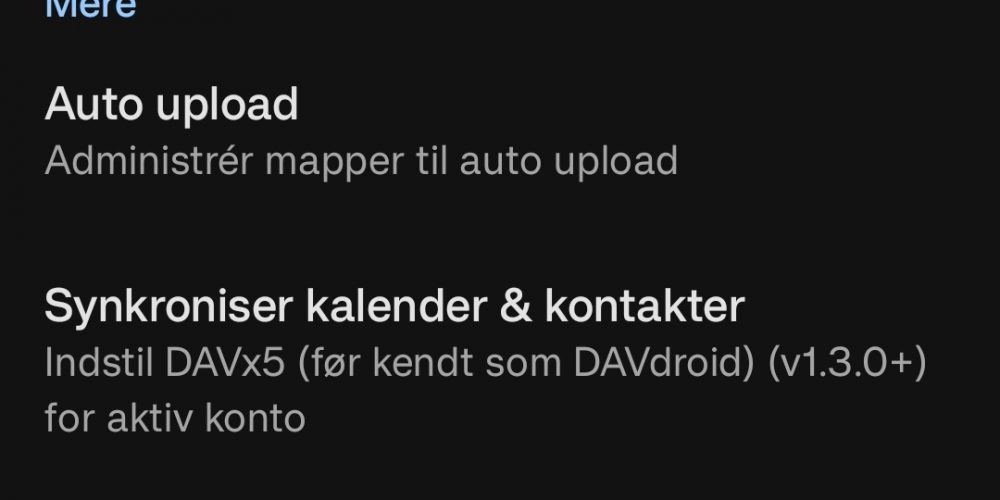 Automatisk upload af mobil billeder til Nextcloud